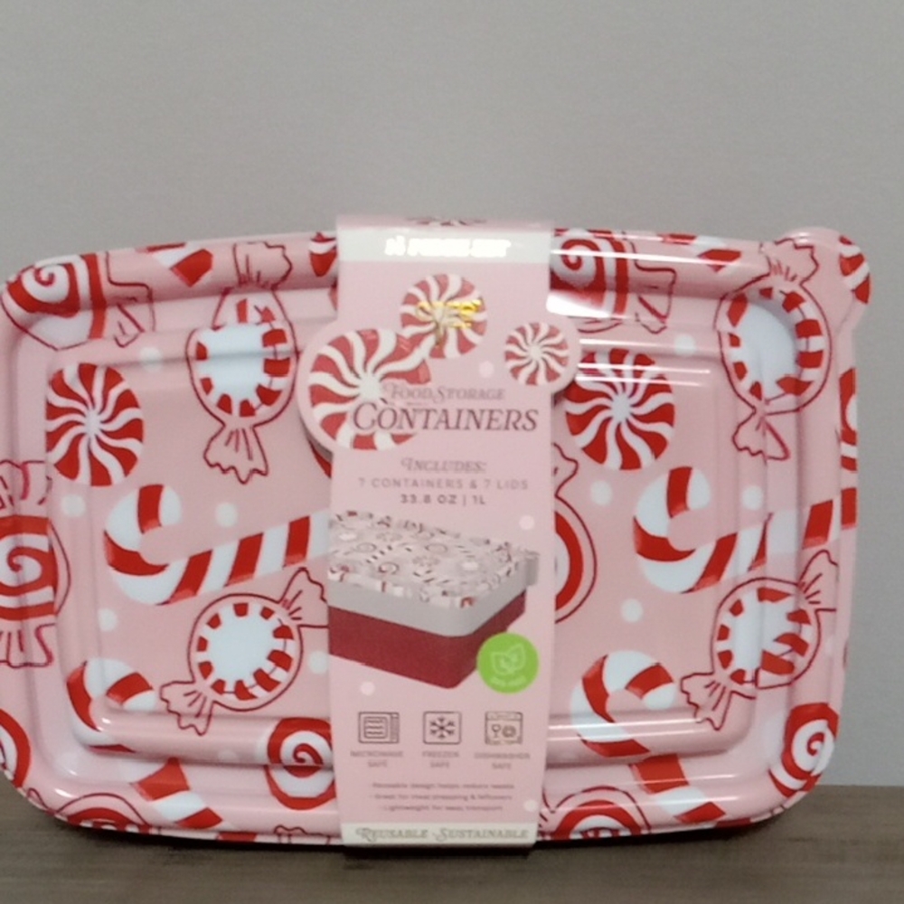 Holiday Food Storage Set . Set Of 7 New